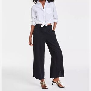 NWT! High-rise cotton gauze pants